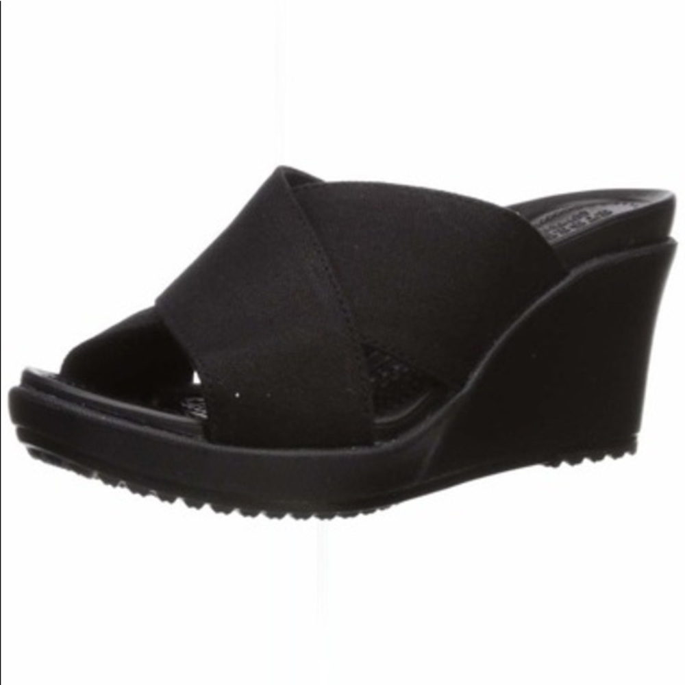 Crocs Women's Cross-Strap Wedge Sandal SIZE 8